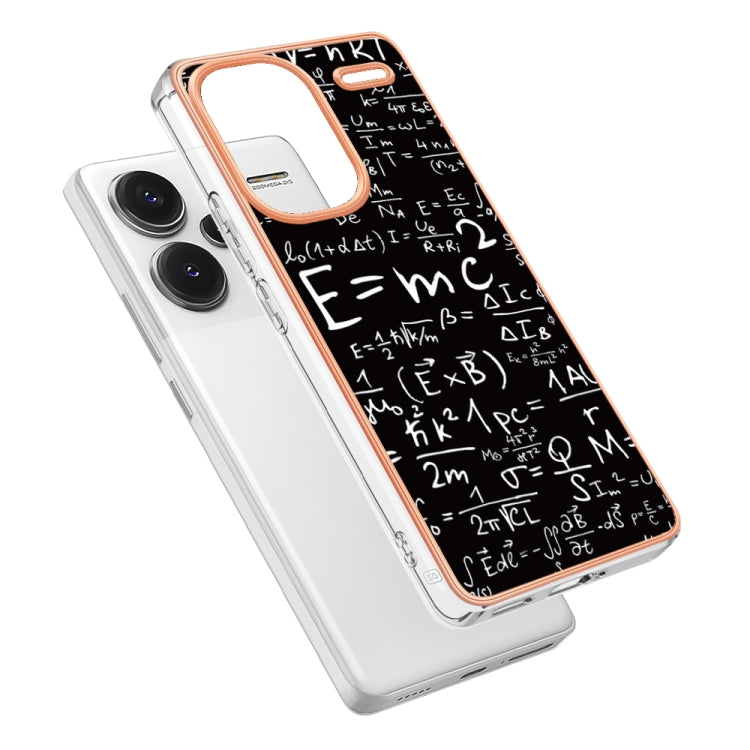 For Xiaomi Redmi Note 13 Pro+ 5G Electroplating Marble Dual-side IMD Phone Case(Equation) - Note 13 Pro+ Cases by PMC TechLife | Online Shopping South Africa | PMC TechLife | Buy Now Pay Later Mobicred