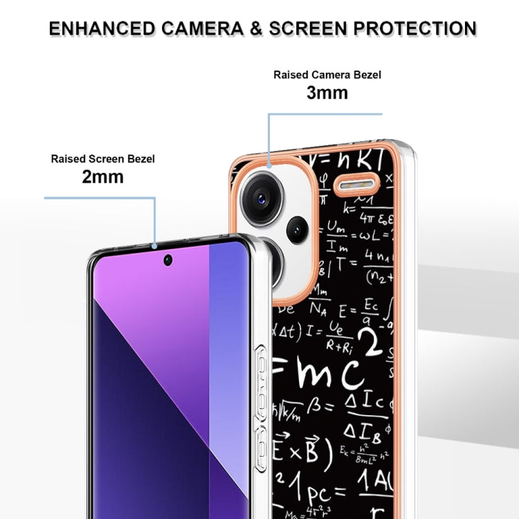 For Xiaomi Redmi Note 13 Pro+ 5G Electroplating Marble Dual-side IMD Phone Case(Equation) - Note 13 Pro+ Cases by PMC TechLife | Online Shopping South Africa | PMC TechLife | Buy Now Pay Later Mobicred