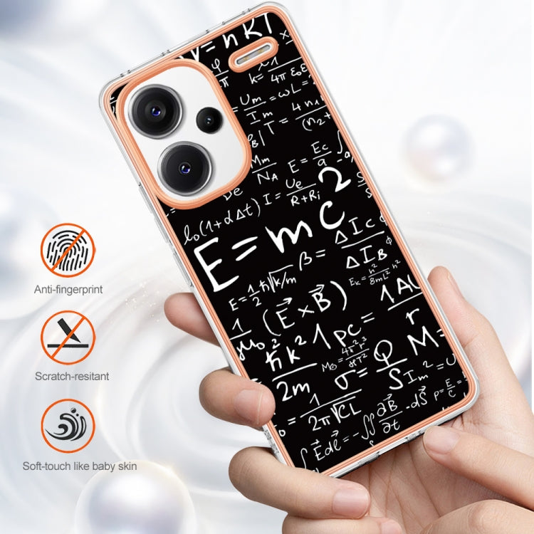 For Xiaomi Redmi Note 13 Pro+ 5G Electroplating Marble Dual-side IMD Phone Case(Equation) - Note 13 Pro+ Cases by PMC TechLife | Online Shopping South Africa | PMC TechLife | Buy Now Pay Later Mobicred
