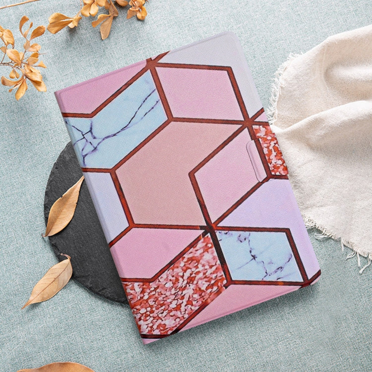 For Amazon Kindle Fire Max 11 Colored Drawing Marble Smart Leather Tablet Case(Splicing Marble) - Amazon by PMC TechLife | Online Shopping South Africa | PMC TechLife | Buy Now Pay Later Mobicred