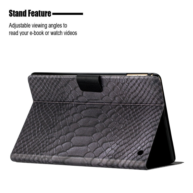 For Amazon Kindle Fire Max 11 Crocodile Texture Smart Leather Tablet Case(Black) - free shipping - PMC TechLife - Order now!