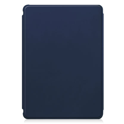 For Samsung Galaxy Tab S9 360 Rotation Transparent Smart Leather Case(Dark Blue) - Galaxy Tab S9 Cases by PMC Jewellery | Online Shopping South Africa | PMC Jewellery | Buy Now Pay Later Mobicred