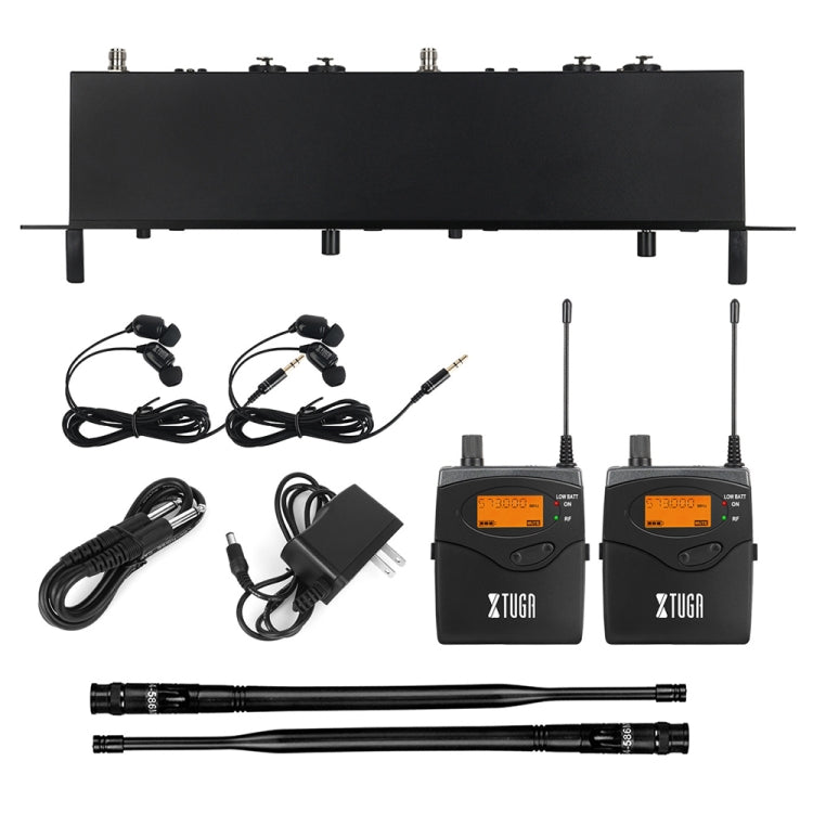 XTUGA RW2080 UHF Wireless Stage Singer In-Ear Monitor System 10 BodyPacks(EU Plug) - Microphone by XTUGA | Online Shopping South Africa | PMc TechLife | Buy Now Pay Later Mobicred