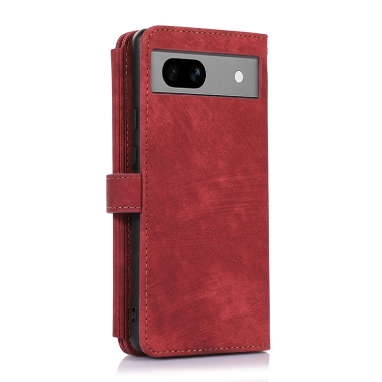 For Google Pixel 7a Dream 9-Card Wallet Zipper Bag Leather Phone Case(Red) - Google Cases by PMC Jewellery | Online Shopping South Africa | PMC Jewellery | Buy Now Pay Later Mobicred