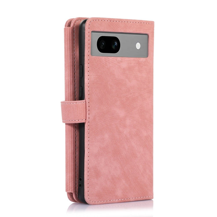 For Google Pixel 7a Dream 9-Card Wallet Zipper Bag Leather Phone Case(Pink) - Google Cases by PMC TechLife | Online Shopping South Africa | PMC TechLife | Buy Now Pay Later Mobicred
