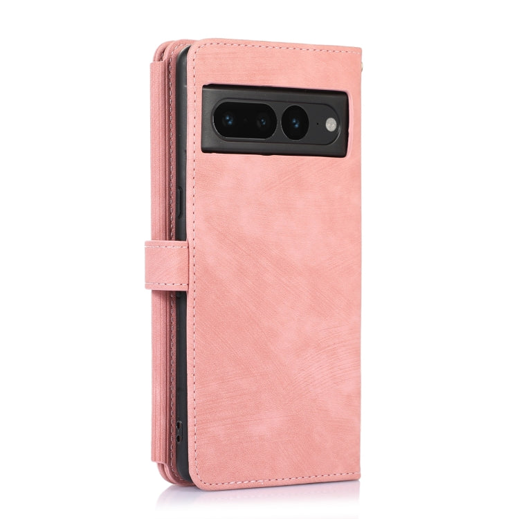 For Google Pixel 7 Pro Dream 9-Card Wallet Zipper Bag Leather Phone Case(Pink) - Google Cases by PMC TechLife | Online Shopping South Africa | PMC TechLife | Buy Now Pay Later Mobicred
