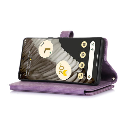 For Google Pixel 7 Pro Dream 9-Card Wallet Zipper Bag Leather Phone Case(Purple) - Google Cases by PMC Jewellery | Online Shopping South Africa | PMC Jewellery | Buy Now Pay Later Mobicred