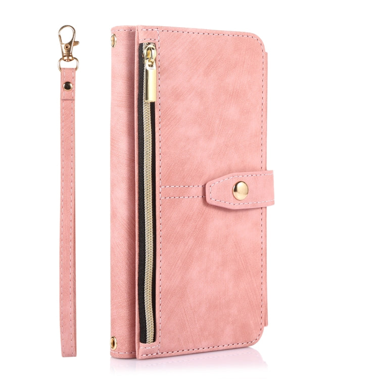For Google Pixel 6 Dream 9-Card Wallet Zipper Bag Leather Phone Case(Pink) - Google Cases by PMC TechLife | Online Shopping South Africa | PMC TechLife | Buy Now Pay Later Mobicred