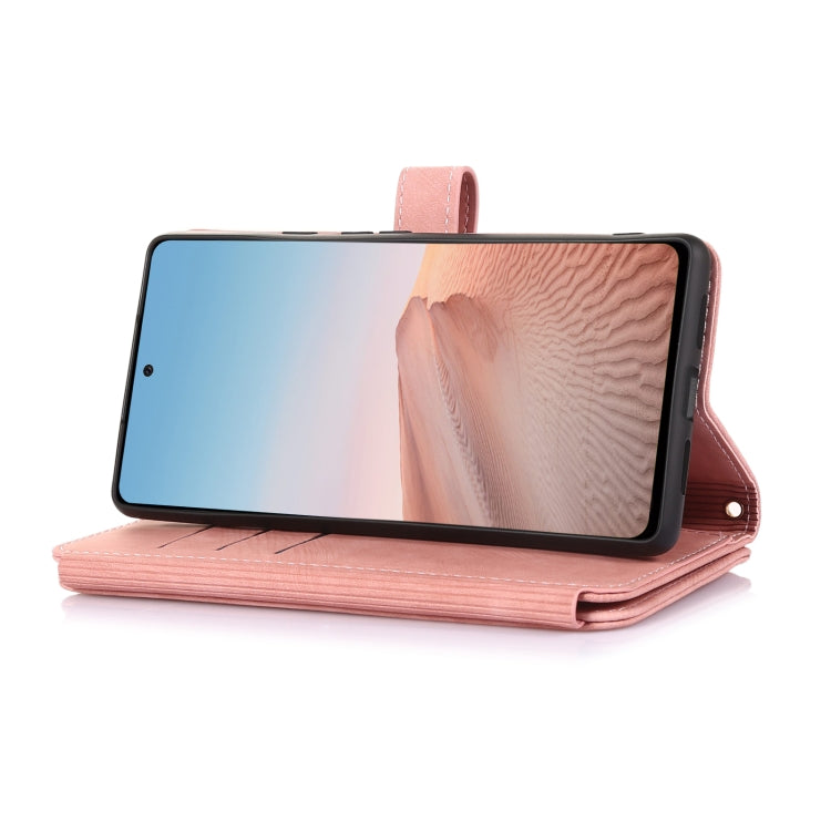 For Google Pixel 6 Dream 9-Card Wallet Zipper Bag Leather Phone Case(Pink) - Google Cases by PMC TechLife | Online Shopping South Africa | PMC TechLife | Buy Now Pay Later Mobicred