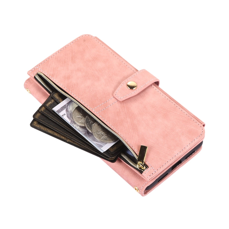 For Google Pixel 6 Dream 9-Card Wallet Zipper Bag Leather Phone Case(Pink) - Google Cases by PMC TechLife | Online Shopping South Africa | PMC TechLife | Buy Now Pay Later Mobicred