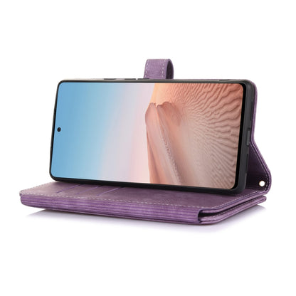 For Google Pixel 6 Dream 9-Card Wallet Zipper Bag Leather Phone Case(Purple) - Google Cases by PMC Jewellery | Online Shopping South Africa | PMC Jewellery | Buy Now Pay Later Mobicred