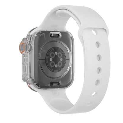 For Apple Watch Series 6 / 5 / 4 / SE 44mm Change to Ultra 49mm Waterproof All-Inclusive Film Hybrid PC Watch Case(Transparent) - Watch Cases by PMC Jewellery | Online Shopping South Africa | PMC Jewellery | Buy Now Pay Later Mobicred