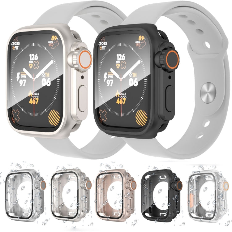 For Apple Watch Series 6 / 5 / 4 / SE 44mm Change to Ultra 49mm Waterproof All-Inclusive Film Hybrid PC Watch Case(Transparent) - Watch Cases by PMC Jewellery | Online Shopping South Africa | PMC Jewellery | Buy Now Pay Later Mobicred