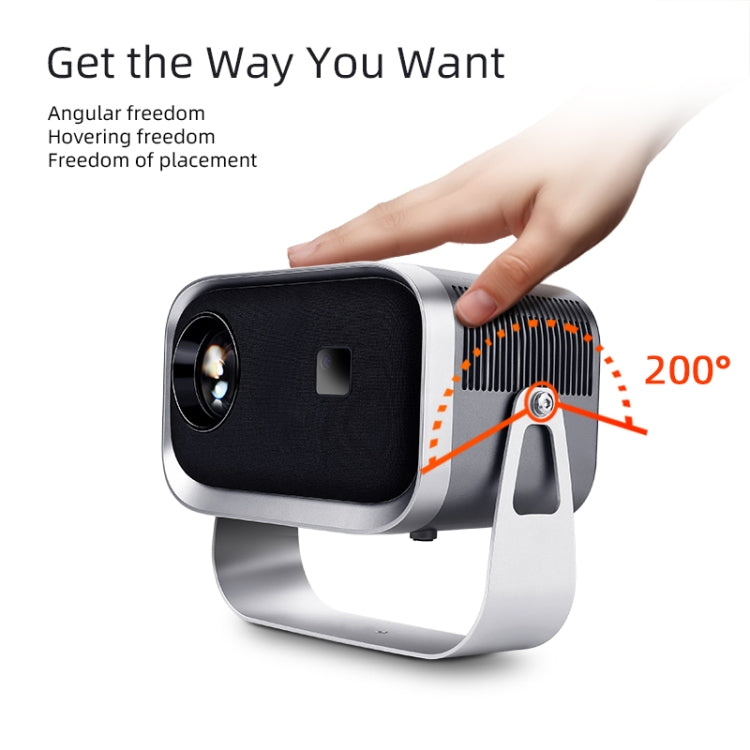 AUN A003 1280x720P 150 Lumens Same Screen Version Portable Home Theater LED HD Digital Projector, US Plug(Grey) - LED Projector by AUN | Online Shopping South Africa | PMC TechLife | Buy Now Pay Later Mobicred