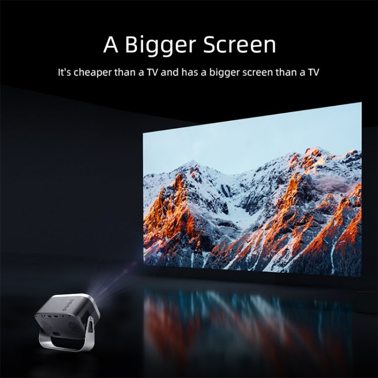 AUN A003 1280x720P 150 Lumens Same Screen Version Portable Home Theater LED HD Digital Projector, UK Plug(Grey) - LED Projector by AUN | Online Shopping South Africa | PMC TechLife | Buy Now Pay Later Mobicred