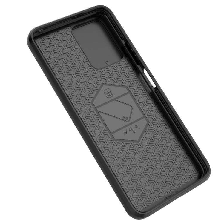 For Xiaomi Redmi Note 12 5G Global Sliding Camshield TPU + PC Shockproof Phone Case with Holder(Black) - Xiaomi Cases by PMC TechLife | Online Shopping South Africa | PMC TechLife | Buy Now Pay Later Mobicred