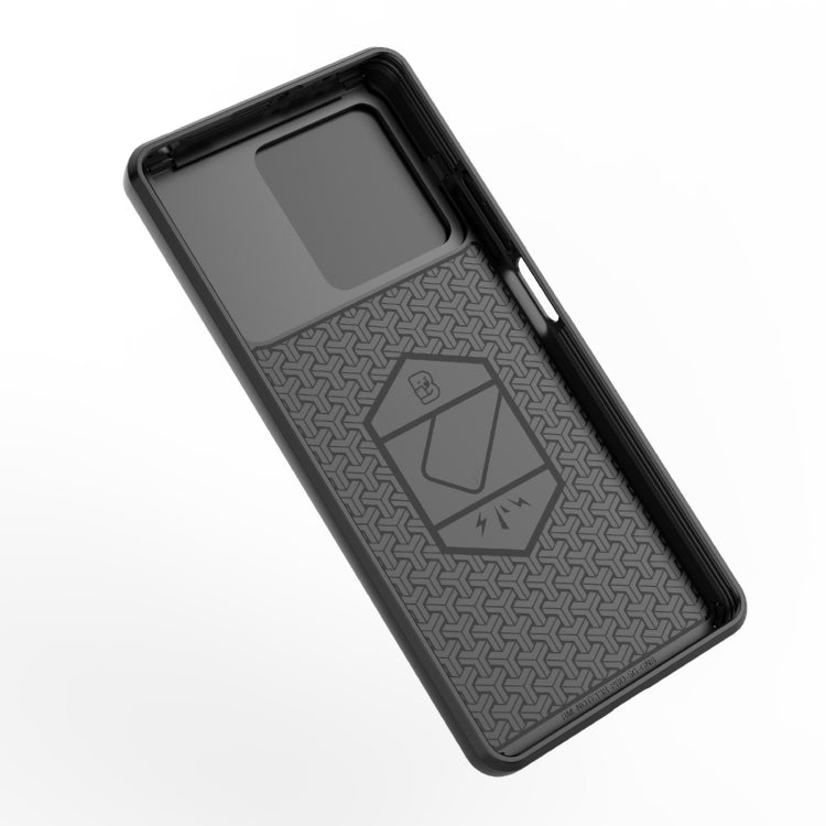 For Xiaomi Redmi Note 13R Pro 5G Sliding Camshield TPU + PC Shockproof Phone Case with Holder(Green) - Xiaomi Cases by PMC TechLife | Online Shopping South Africa | PMC TechLife | Buy Now Pay Later Mobicred