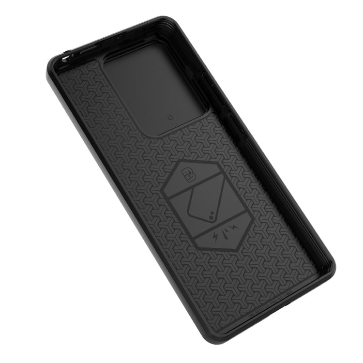 For Xiaomi Redmi Note 13 Pro 4G Global Sliding Camshield TPU + PC Shockproof Phone Case with Holder(Grey) - Note 13 Pro Cases by PMC TechLife | Online Shopping South Africa | PMC TechLife | Buy Now Pay Later Mobicred