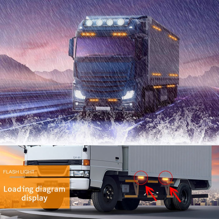 DC12V-24V / 36W Car Truck Emergency Strobe Flash Warning Light 12LEDs Long Ultra-thin Side Lights(Red + Blue + Red) - Warning Lights by PMC TechLife | Online Shopping South Africa | PMC TechLife | Buy Now Pay Later Mobicred