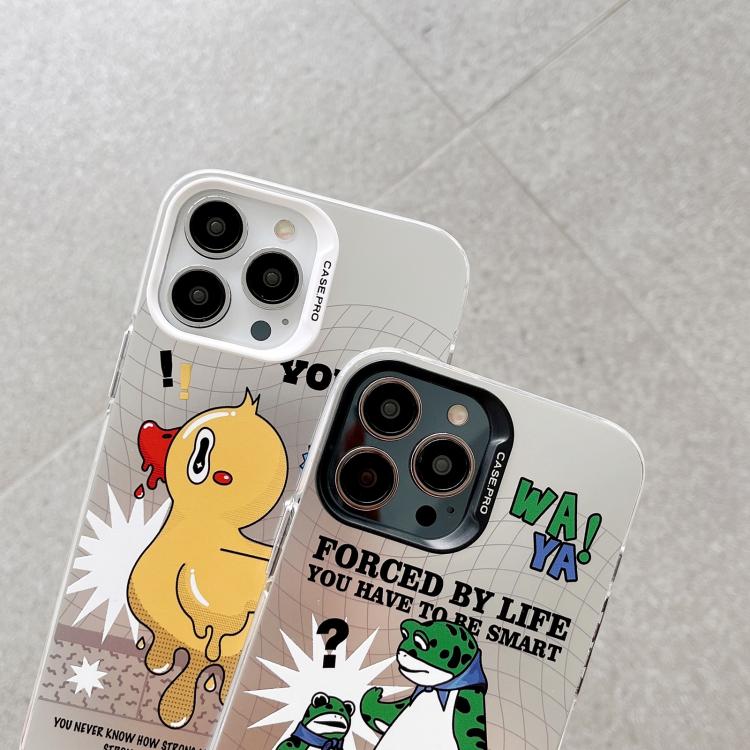 For iPhone 16 Pro Electroplated Silver Series PC Protective Phone Case(Cartoon) - free shipping - PMC TechLife - Order now!