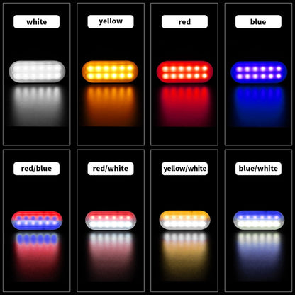 DC12V-24V / 36W Car Truck Emergency Strobe Flash Warning Light 12LEDs Ultra-thin Side Lights(Blue) - Warning Lights by PMC Jewellery | Online Shopping South Africa | PMC Jewellery | Buy Now Pay Later Mobicred