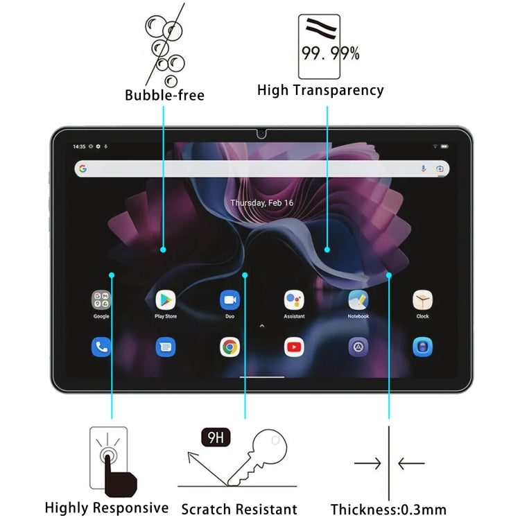 For Blackview Tab 16 Pro 9H 0.3mm Explosion-proof Tempered Glass Film - Others by PMC TechLife | Online Shopping South Africa | PMC TechLife