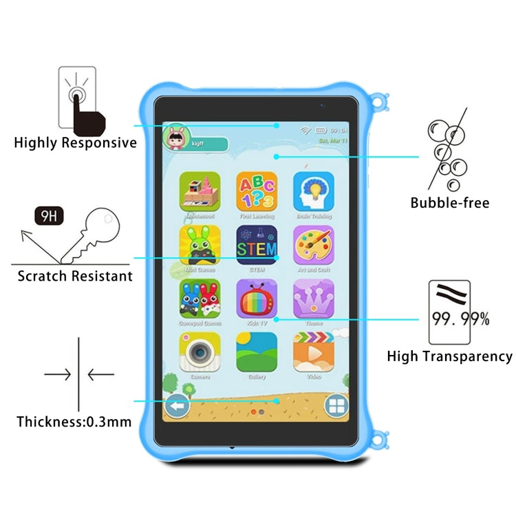 For Blackview Tab 50 kids 8.0 2pcs 9H 0.3mm Explosion-proof Tempered Glass Film - Others by PMC TechLife | Online Shopping South Africa | PMC TechLife