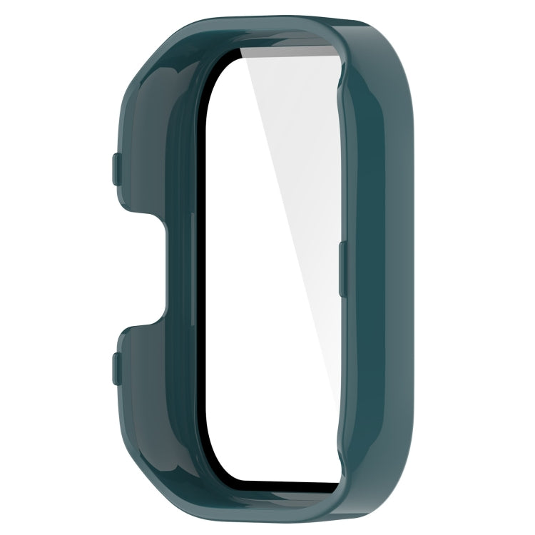 For Xiaomi Mi Watch Lite 3 PC + Tempered Film Integrated Watch Protective Case(Pine Green) - Watch Cases by PMC Jewellery | Online Shopping South Africa | PMC Jewellery