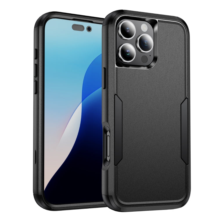 For iPhone 16 Pro Max Commuter Shockproof TPU + PC Phone Case(Black) - iPhone 16 Pro Max Cases by PMC TechLife | Online Shopping South Africa | PMC TechLife | Buy Now Pay Later Mobicred