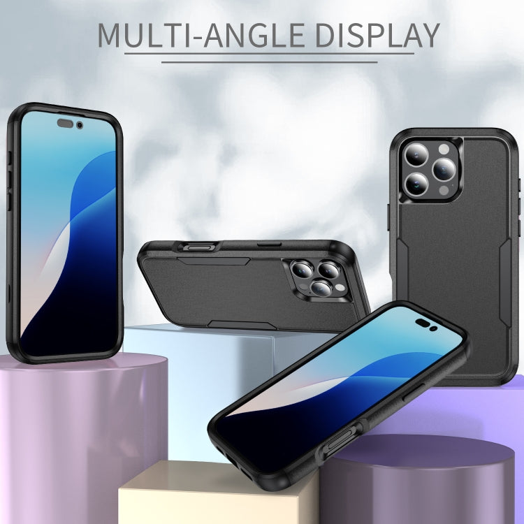 For iPhone 16 Pro Max Commuter Shockproof TPU + PC Phone Case(Black) - iPhone 16 Pro Max Cases by PMC TechLife | Online Shopping South Africa | PMC TechLife | Buy Now Pay Later Mobicred