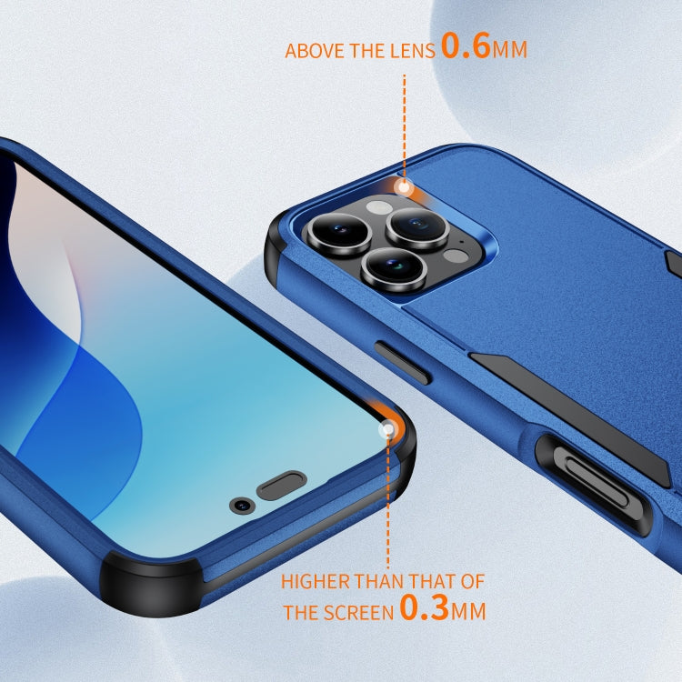 For iPhone 16 Pro Commuter Shockproof TPU + PC Phone Case(Royal Blue+Black) - free shipping - PMC TechLife - Order now!