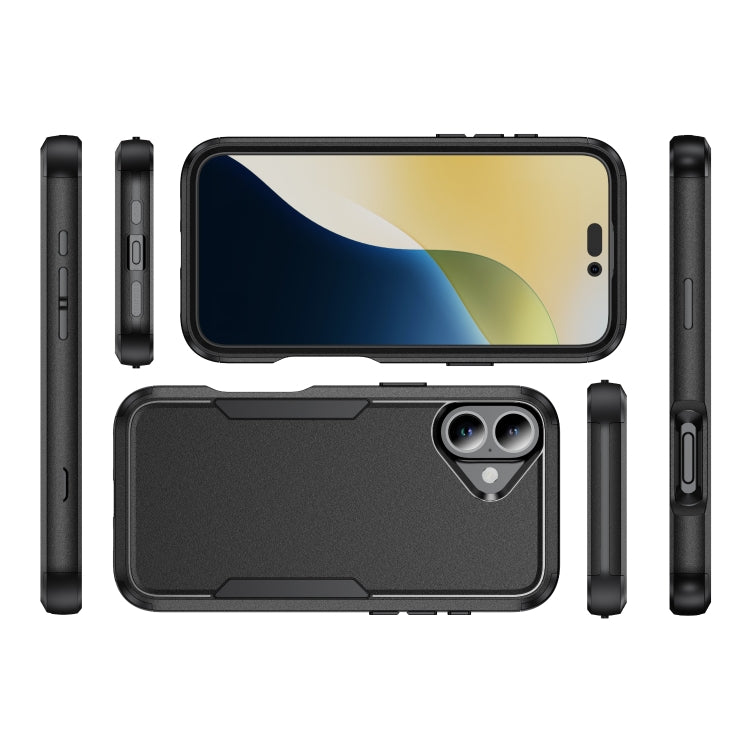 For iPhone 16 Plus Commuter Shockproof TPU + PC Phone Case(Black) - iPhone 16 Plus Cases by PMC Jewellery | Online Shopping South Africa | PMC Jewellery | Buy Now Pay Later Mobicred