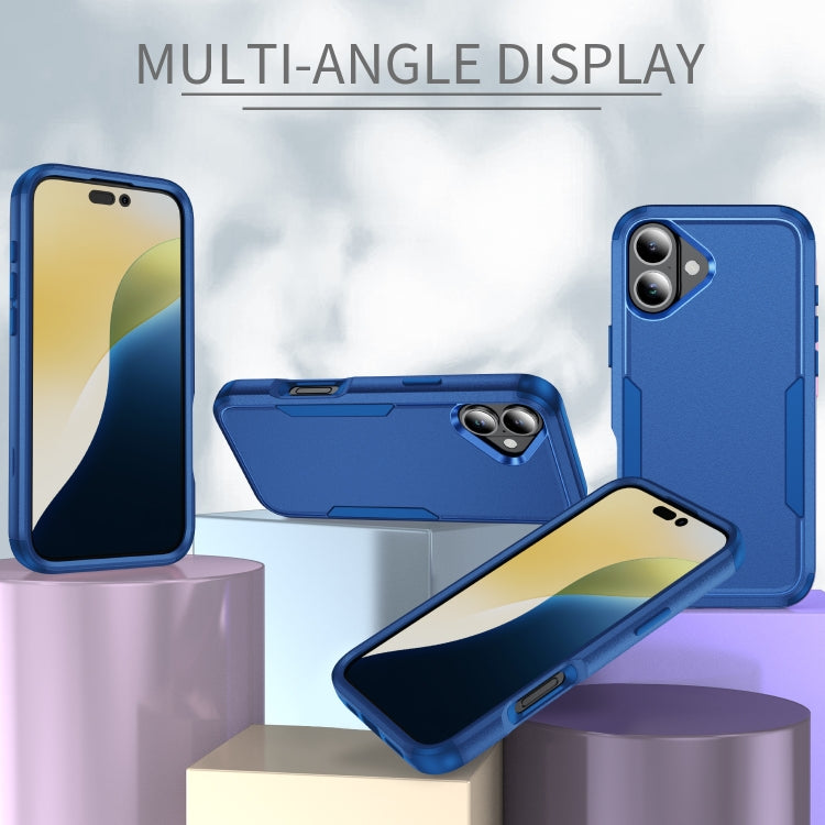 For iPhone 16 Commuter Shockproof TPU + PC Phone Case(Royal Blue) - iPhone 16 Cases by PMC TechLife | Online Shopping South Africa | PMC TechLife | Buy Now Pay Later Mobicred