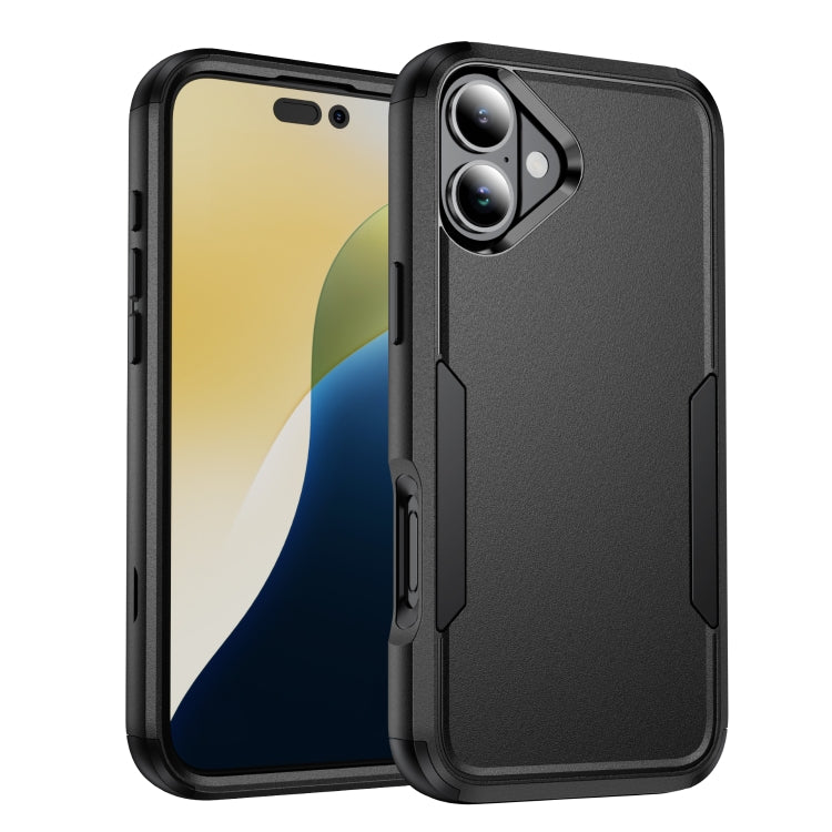 For iPhone 16 Commuter Shockproof TPU + PC Phone Case(Black) - iPhone 16 Cases by PMC TechLife | Online Shopping South Africa | PMC TechLife | Buy Now Pay Later Mobicred