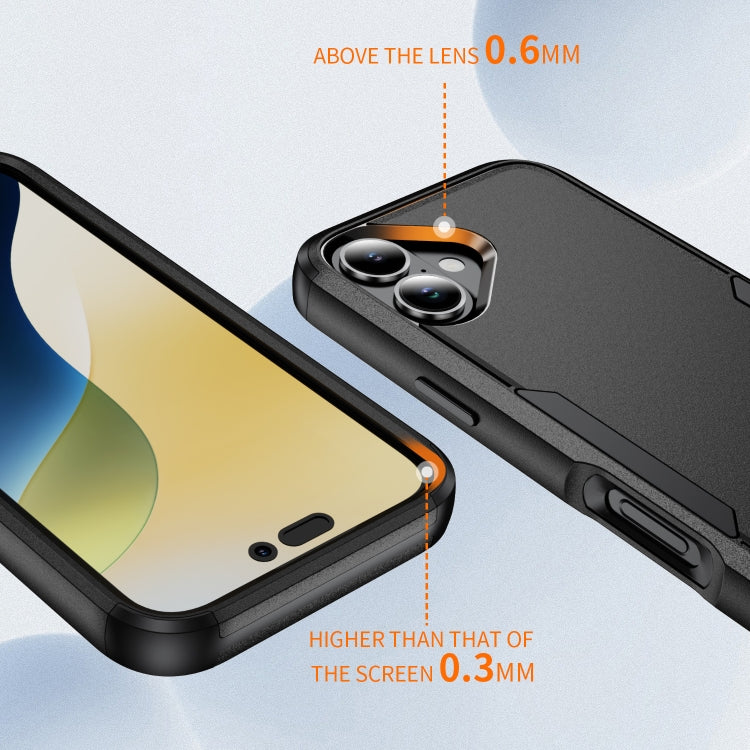 For iPhone 16 Commuter Shockproof TPU + PC Phone Case(Black) - iPhone 16 Cases by PMC TechLife | Online Shopping South Africa | PMC TechLife | Buy Now Pay Later Mobicred