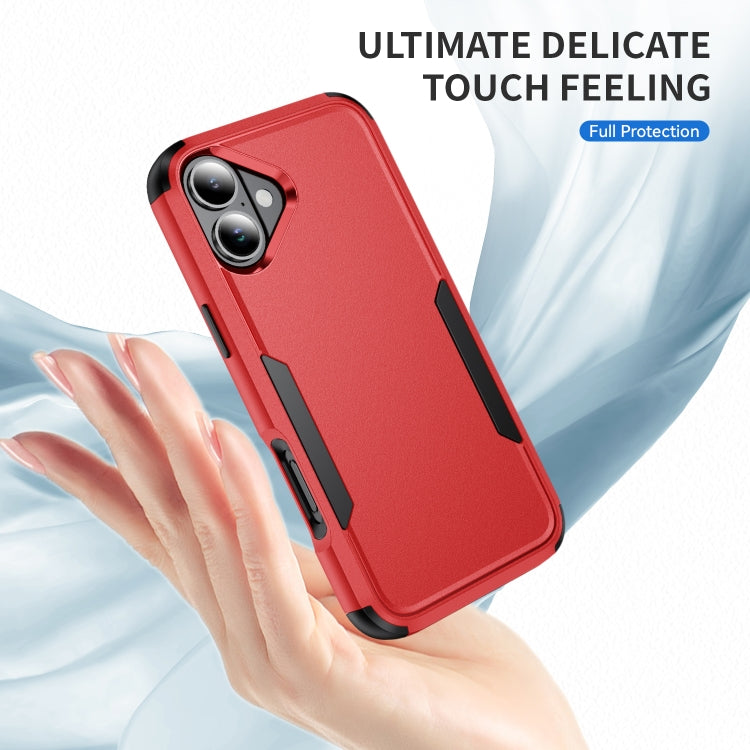 For iPhone 16 Commuter Shockproof TPU + PC Phone Case(Red+Black) - iPhone 16 Cases by PMC TechLife | Online Shopping South Africa | PMC TechLife | Buy Now Pay Later Mobicred