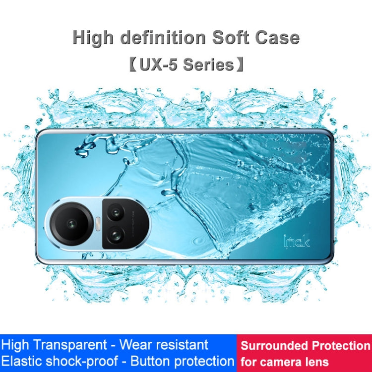 For OPPO Reno10 5G Global IMAK UX-5 Series Transparent TPU Phone Case - OPPO Cases by imak | Online Shopping South Africa | PMC Jewellery | Buy Now Pay Later Mobicred