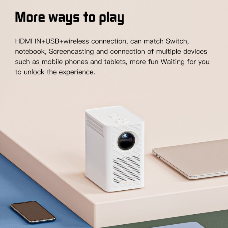 S30 Max Android 10 OS HD Portable WiFi Mobile Projector, Plug Type:AU Plug(White) - free shipping - PMC TechLife - Order now!