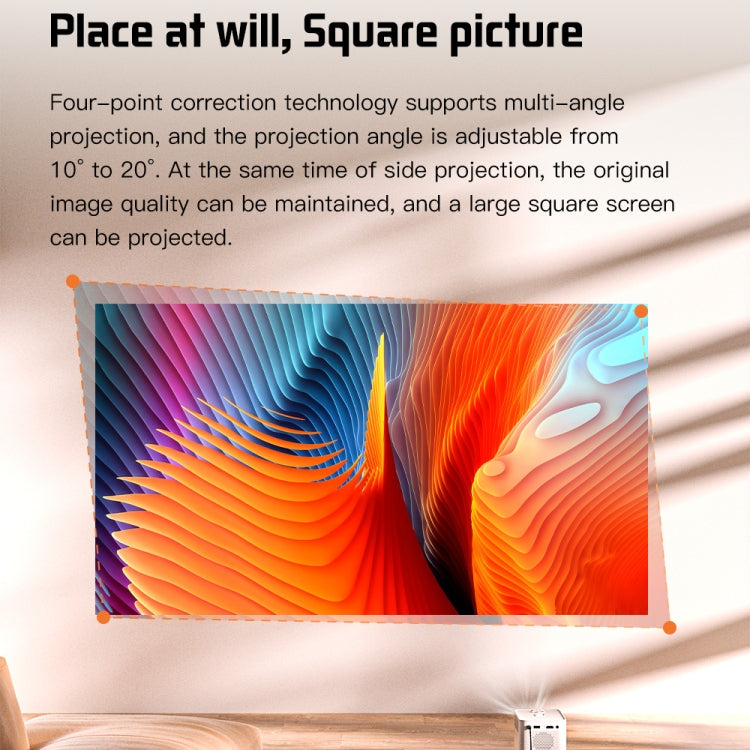 S30 Max Android 10 OS HD Portable WiFi Mobile Projector, Plug Type:US Plug(White) - Mini Projector by PMC TechLife | Online Shopping South Africa | PMC TechLife | Buy Now Pay Later Mobicred