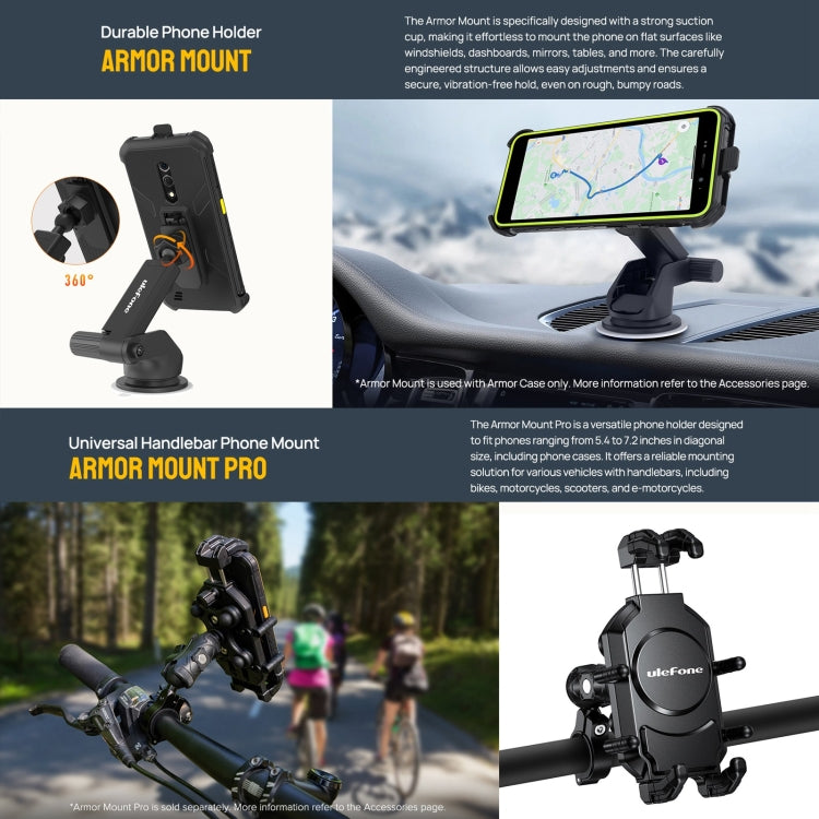 Ulefone Armor X12 Pro, 4GB+64GB, IP68/IP69K Rugged Phone, 5.45 inch Android 13 MediaTek Helio G36 Octa Core, Network: 4G, NFC(All Black) - free shipping - PMC TechLife - Order now!