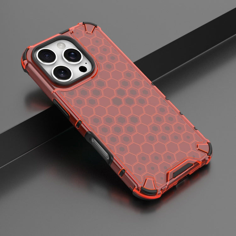 For iPhone 16 Pro Max Honeycomb Shockproof Phone Case(Red) - iPhone 16 Pro Max Cases by PMC Jewellery | Online Shopping South Africa | PMC Jewellery | Buy Now Pay Later Mobicred