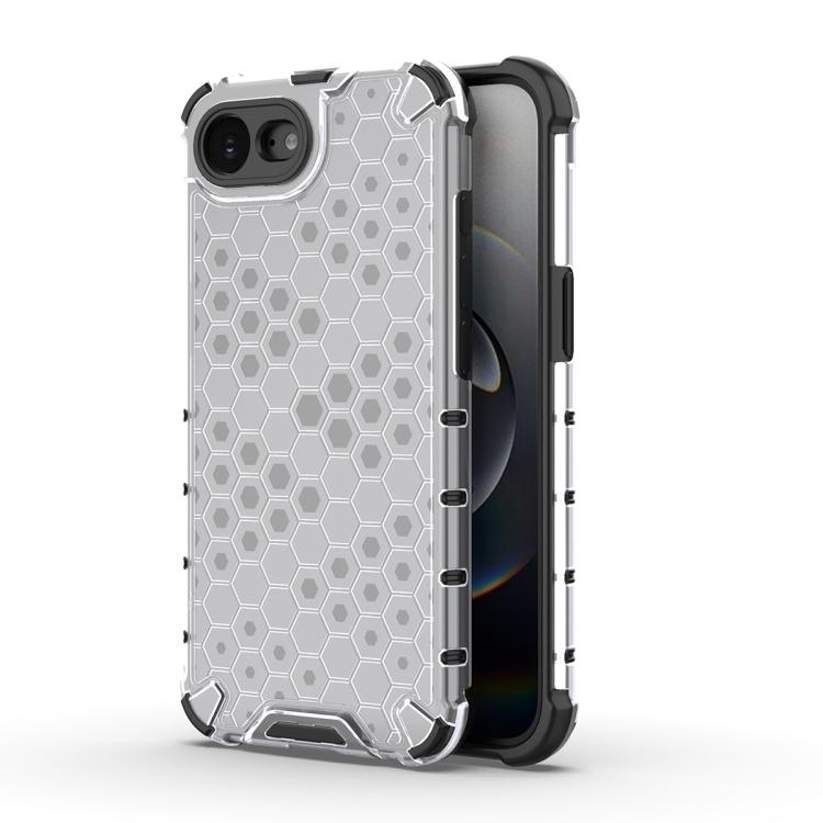 For iPhone 16e Honeycomb Shockproof Phone Case(White) - iPhone 16e Cases by PMC TechLife | Online Shopping South Africa | PMC TechLife | Buy Now Pay Later Mobicred
