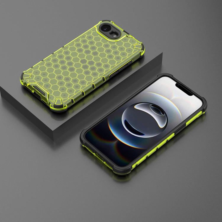 For iPhone 16e Honeycomb Shockproof Phone Case(Green) - iPhone 16e Cases by PMC TechLife | Online Shopping South Africa | PMC TechLife | Buy Now Pay Later Mobicred
