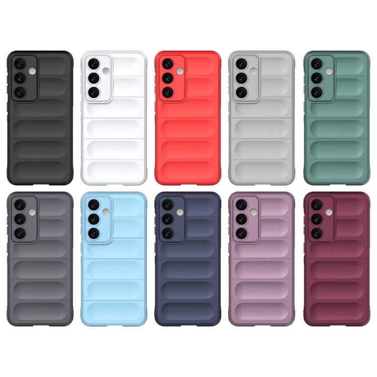 For Samsung Galaxy S24 5G Magic Shield TPU + Flannel Phone Case(Wine Red) - Galaxy S24 5G Cases by PMC TechLife | Online Shopping South Africa | PMC TechLife