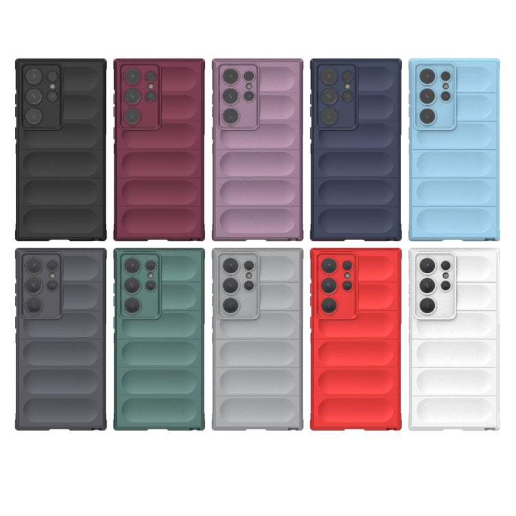 For Samsung Galaxy S24 Ultra 5G Magic Shield TPU + Flannel Phone Case(Grey) - Galaxy S24 Ultra 5G Cases by PMC TechLife | Online Shopping South Africa | PMC TechLife