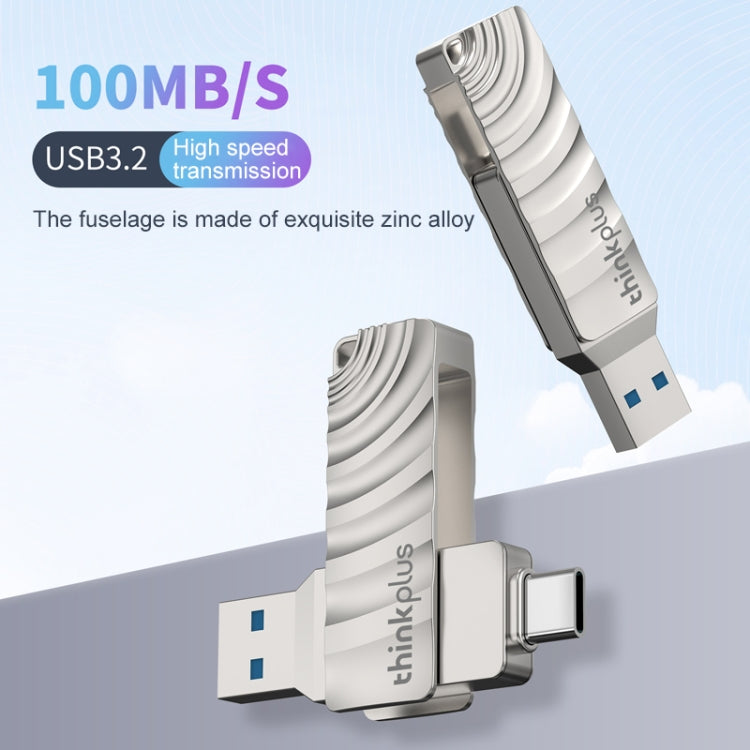 Lenovo Thinkplus MU232 USB 3.2 + USB-C / Type-C Dual Head Flash Drive, Memory:128GB - USB Flash Drives by Lenovo | Online Shopping South Africa | PMC Jewellery | Buy Now Pay Later Mobicred