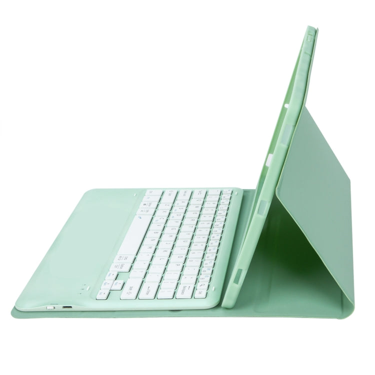 For Samsung Galaxy Tab S9 FE+ A810B Pen Slot Detachable Bluetooth Keyboard Leather Tablet Case(Mint Green) - Samsung Keyboard by PMC TechLife | Online Shopping South Africa | PMC TechLife
