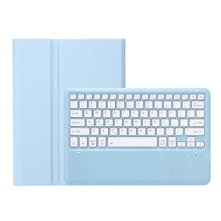 For Samsung Galaxy Tab S9 FE+ A810B Pen Slot Detachable Bluetooth Keyboard Leather Tablet Case(Sky Blue) - Samsung Keyboard by PMC Jewellery | Online Shopping South Africa | PMC Jewellery