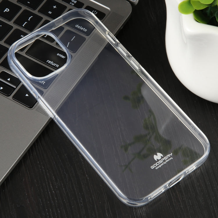 For iPhone 15 Pro Max GOOSPERY CLEAR JELLY Transparent TPU Soft Phone Case - iPhone 15 Pro Max Cases by GOOSPERY | Online Shopping South Africa | PMC Jewellery | Buy Now Pay Later Mobicred