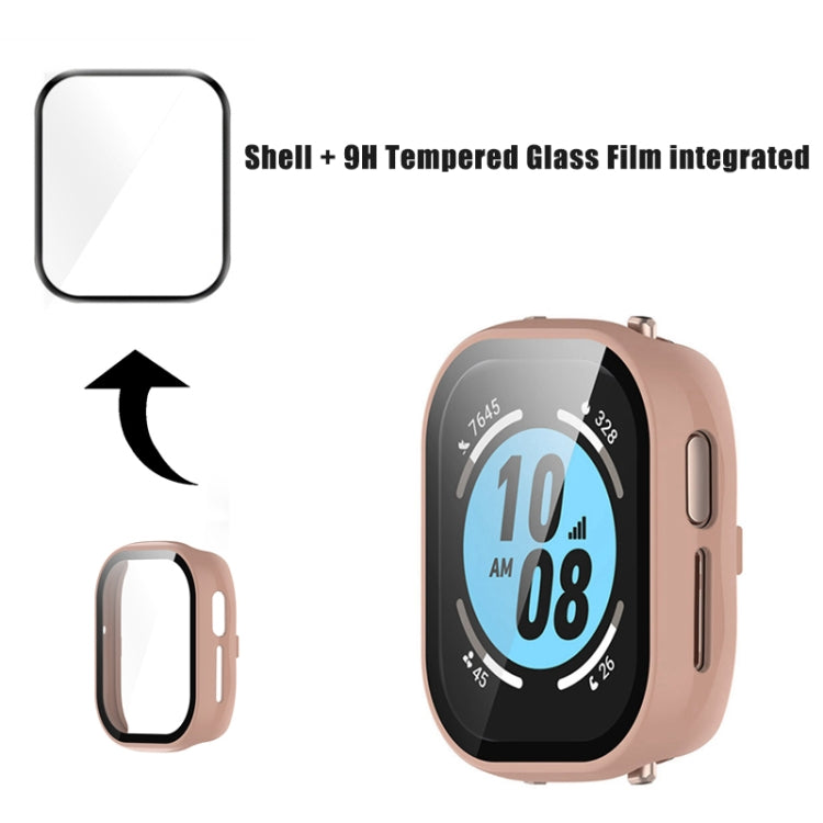 For Honor Watch 4 PC + 9H Tempered Glass Integrated Watch Case(Pine Green) - Watch Cases by PMC TechLife | Online Shopping South Africa | PMC TechLife